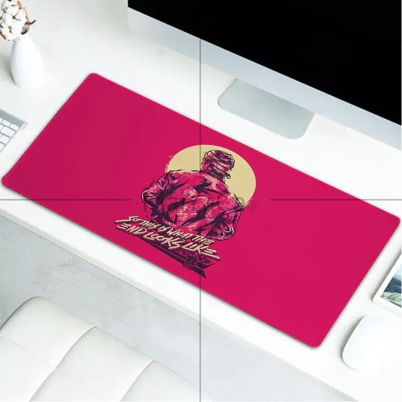 LockEdge 30X90cm MaiYaCa Одежда высшего качества «Горячая линия» Майами индивидуальные ноутбук игровой коврик для мыши большие утепленные удобные Водонепроницаемый игровой резиновый коврик для мыши - Цвет: LockEdge 30X90cm