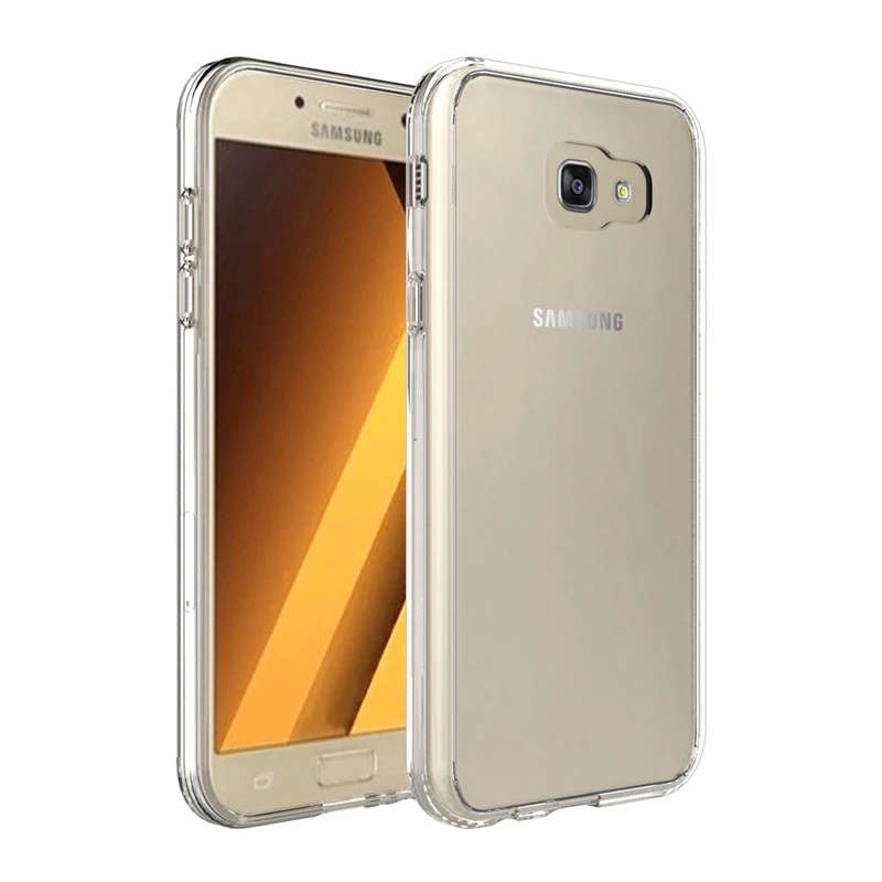 Прозрачный чехол из ТПУ/поликарбоната для Samsung Galaxy A7 2017 A720 A720F ударопрочный с