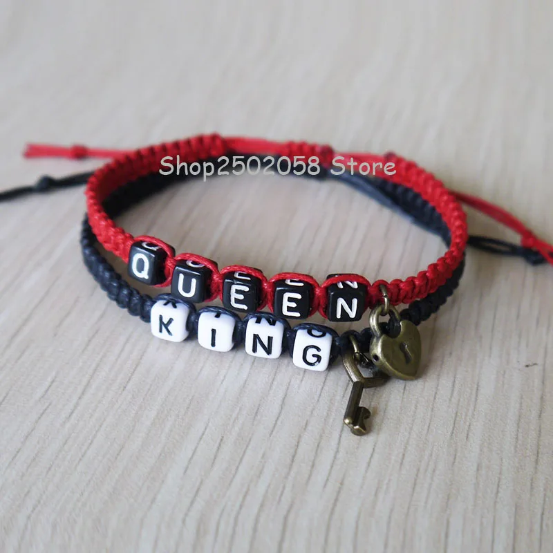 New King Queen Couples Bracelets Key Lock Loves Bracelet Anniversary Gift Boyfriend girlfriend jewelry | Украшения и аксессуары