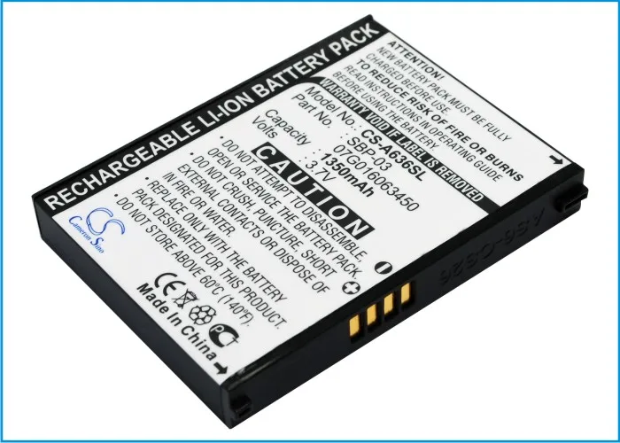 Аккумулятор Cameron Sino 1350 мАч для GPS навигатора Asus Mypal A630 A632 A632N A635 A636 A636N|Батареи MP3/MP4