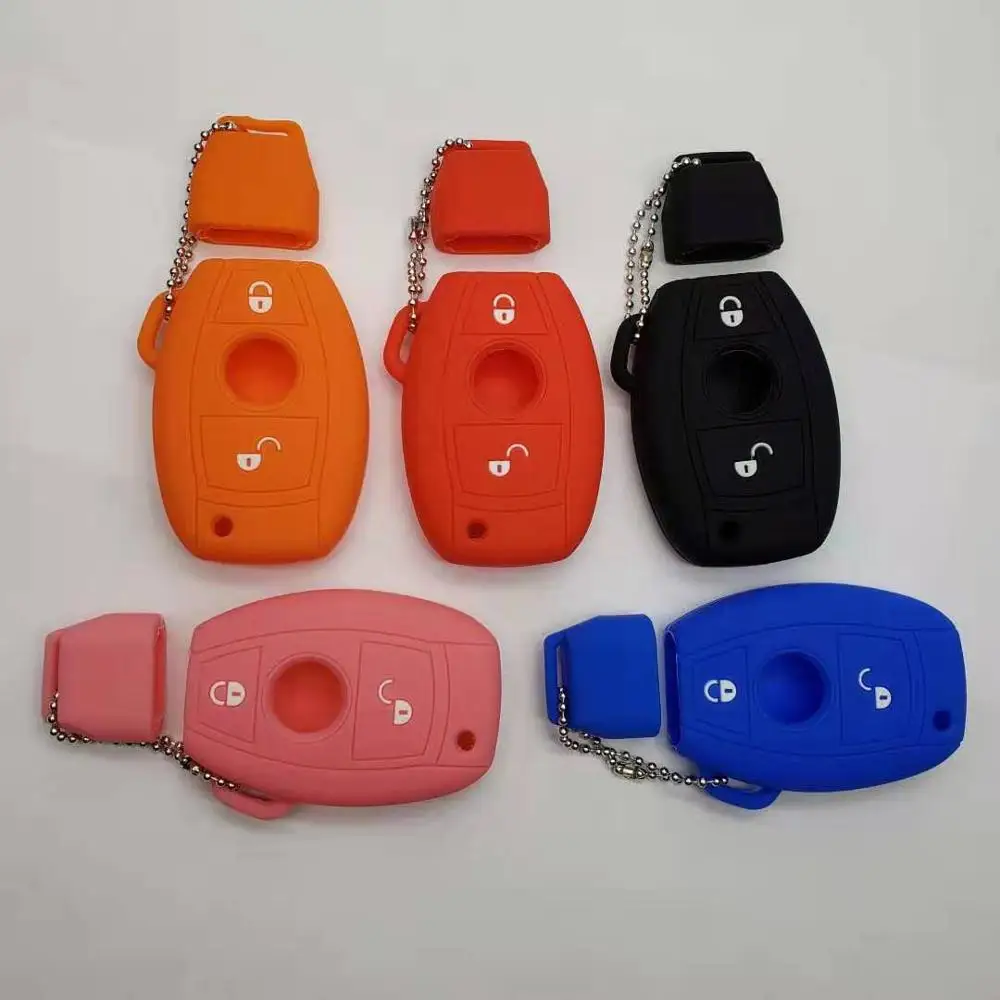 2 кнопки дистанционного ключа Держатель Силиконовый чехол для Mercedes Benz BGA E S G CLK SLK