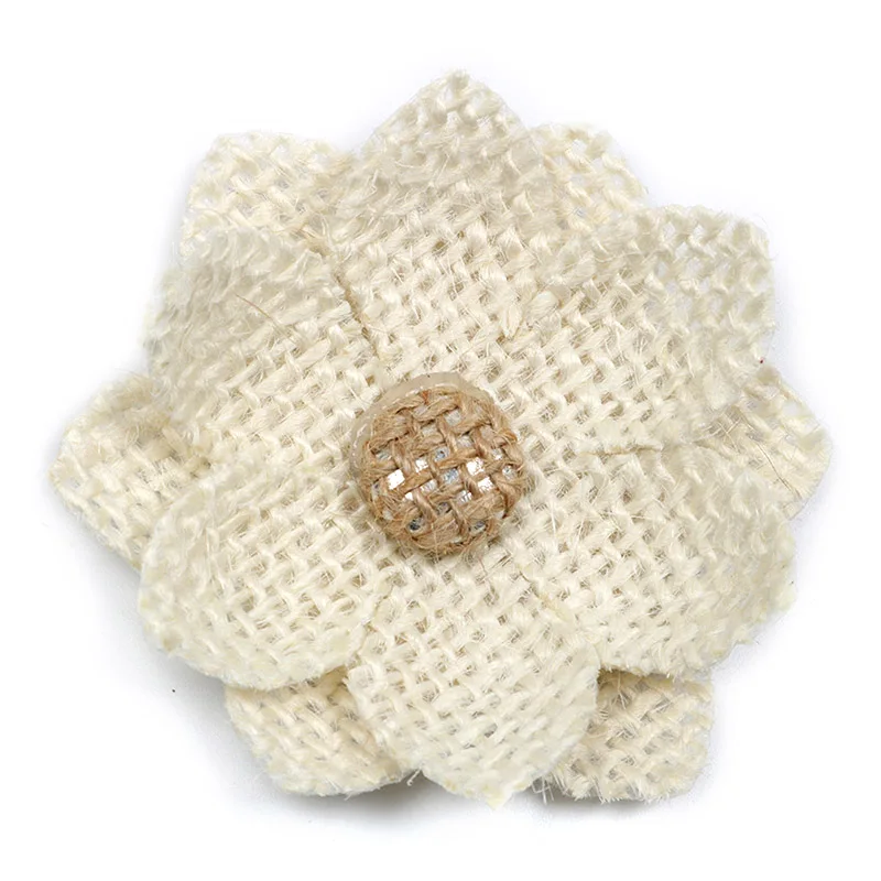 5pcs/lot 6.5cm Linen Artificial Flowers Head For Wedding Home Decoration DIY Scrapbook Accessories Crafts Ornaments LX496 | Дом и сад