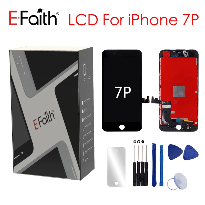 Бесплатная доставка 1 шт. E Faith ЖК дисплей для телефона 7 iPhone Plus P 7G iphone дигитайзер