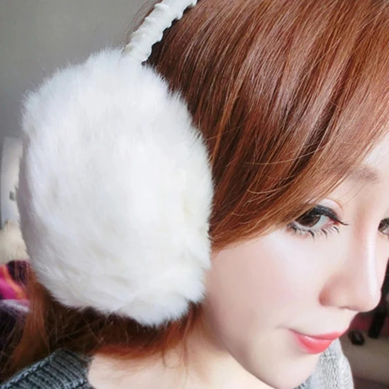 7 видов цветов женские плюшевые зимние наушники бантом Дизайнерские теплые