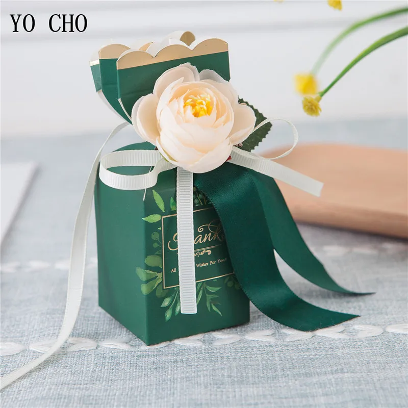 Искусственные пионы YO CHO 5 шт. искусственные цветы подарочные коробки пакеты для
