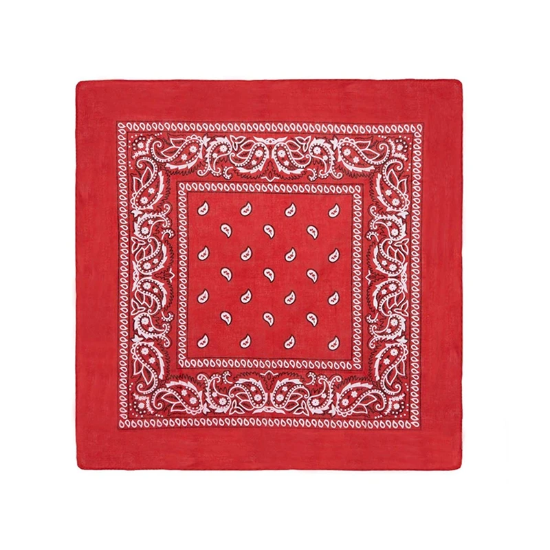 Set of 3 bandanas Paisley Man and Woman 57 x cm Black + Red navy blue | Спорт и развлечения