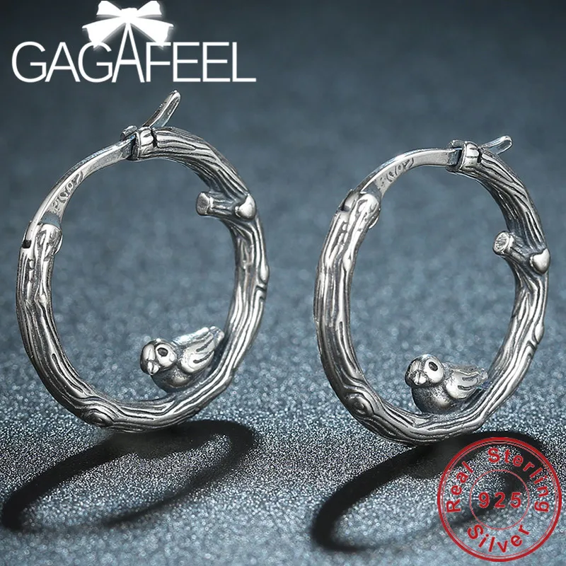 GAGAFEEL, серьги из стерлингового серебра S925 пробы, милые серьги с крючками в виде птиц для женщин, девушек, лучший подарок на день рождения