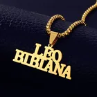 Модное золотое ожерелье с двумя именами, ожерелья ручной работы из нержавеющей стали с именем на заказ, ожерелья для женщин и мужчин, украшения в стиле хип-хоп