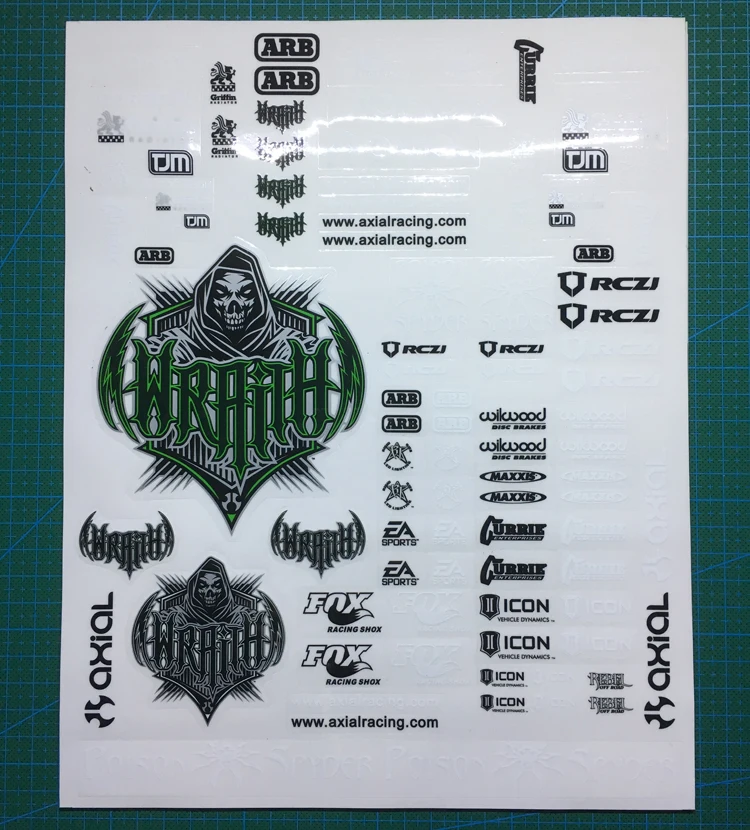 1/10 RC Crawler Decal для Axial wraith RR10 SCX10 TF2 Wrangler|Детали и аксессуары| |