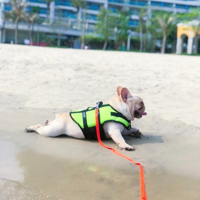 HOOPET Small Dog Pet Life Jacket Safety Clothes Surfing Swimming Vest Summer Puppy Swimwear Beach Vacation Bull Pug Yorkshire|pet life jacket|dog