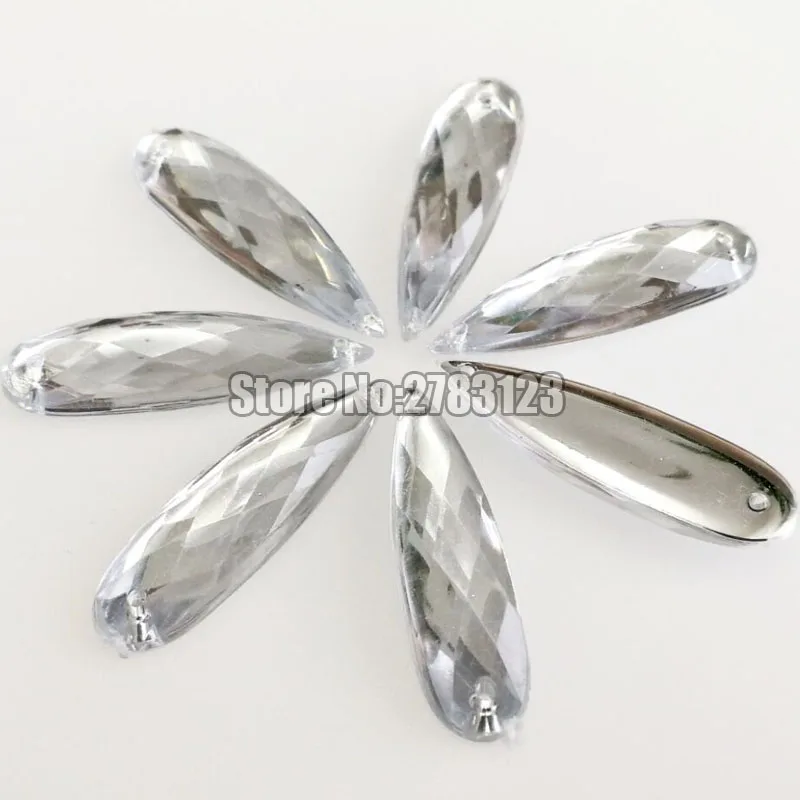 50 шт. 8x21 мм 7x28 мм DR высококачественные акриловые пришивные стразы с двумя отверстиями, diy/аксессуары для одежды