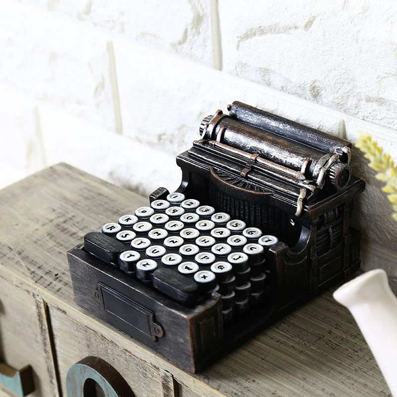 Винтажная Ретро полимерная модель пишущей машинки украшения для камеры реквизит