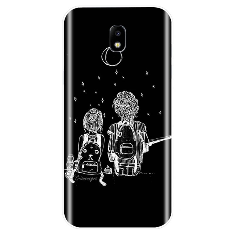 Space Moon Astronaut Cover Soft Silicone Phone Case For Samsung Galaxy J3 J4 J6 J8 2018 J5 J7 2017 2016 J3PRO PLUS | Мобильные