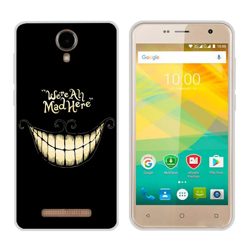 Чехол для Prestigio Wize PX3 5 0 дюйма прозрачный силиконовый чехол с рисунком телефона