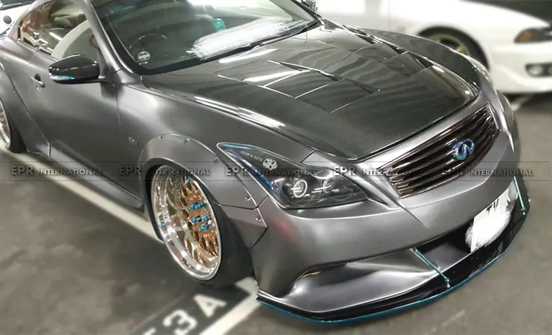 Передний бампер из стекловолокна для Infiniti G37 LB со сплиттером переднее и заднее