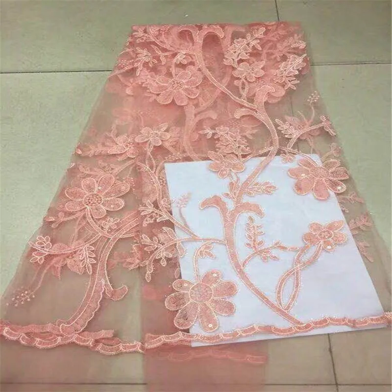 Grass Green Color New Design African Lace Fabrics High Quality French Fabric For Party Dress Nigerian Sequins | Дом и сад