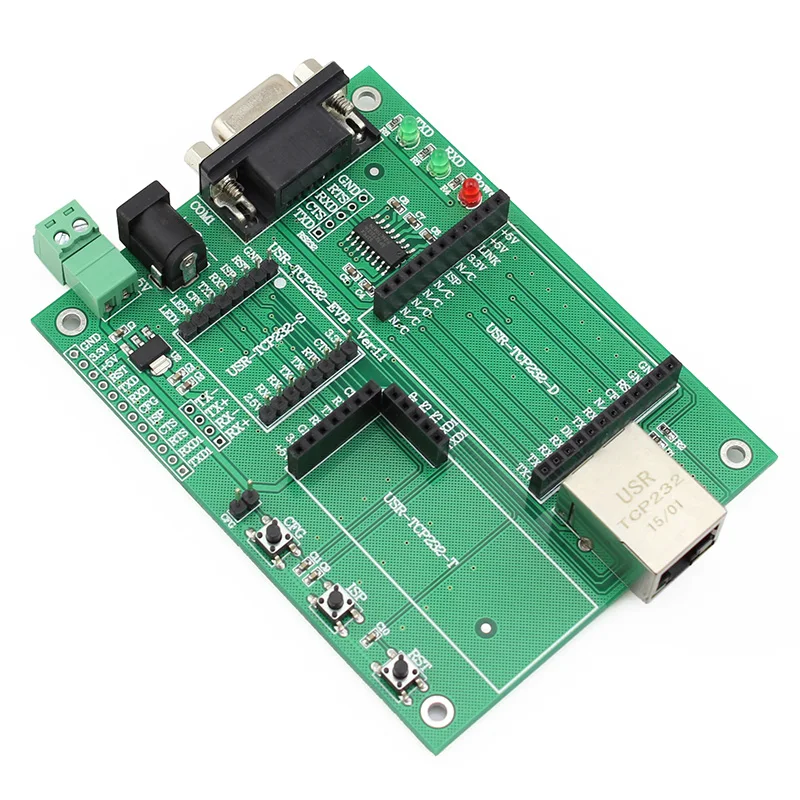 Плата для оценки модуля Ethernet Q18290 серия UART TTL к TCP/IP серии 1: 1/T/D/E2/ED2 1/2|ttl to ethernet|ttl