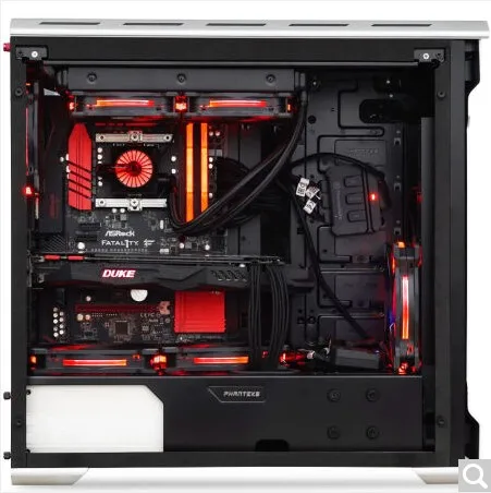 PHANTEKS 515ETG серебристый/черный двухсторонний чехол для компьютера из закаленного
