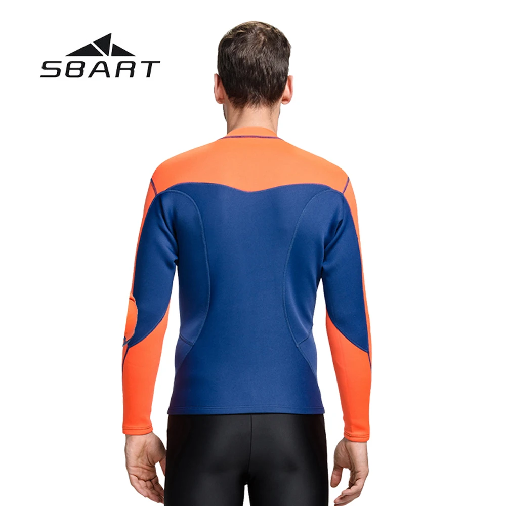 SBART 2MM Neoprene Long-Sleeve Tops Swimsuit Warm Scuba Diving Beach Rash Guard Men Snorkel Surf Clothes Fishing Snorkeling | Спорт и