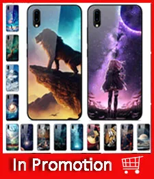 F для VIVO Y91C чехол VIVOY91C стеклянный жесткий чехол для телефона для VIVO Y91i чехол VIVO Y91 C мягкий бампер чехол закаленное для Vivo Y93 Y 93