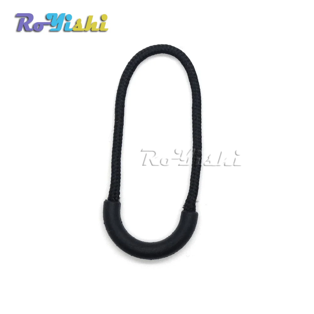 100pcs/pack Zipper Pulls Cord Rope Ends Lock Zip Clip Buckle Black For Paracord Accessories/ Backpack/Clothing | Дом и сад