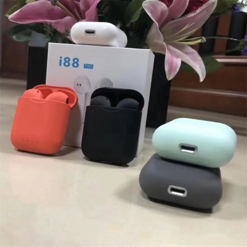 2019 Новый i88 наушники вкладыши TWS с Беспроводной стерео Bluetooth 5 0 гарнитуры