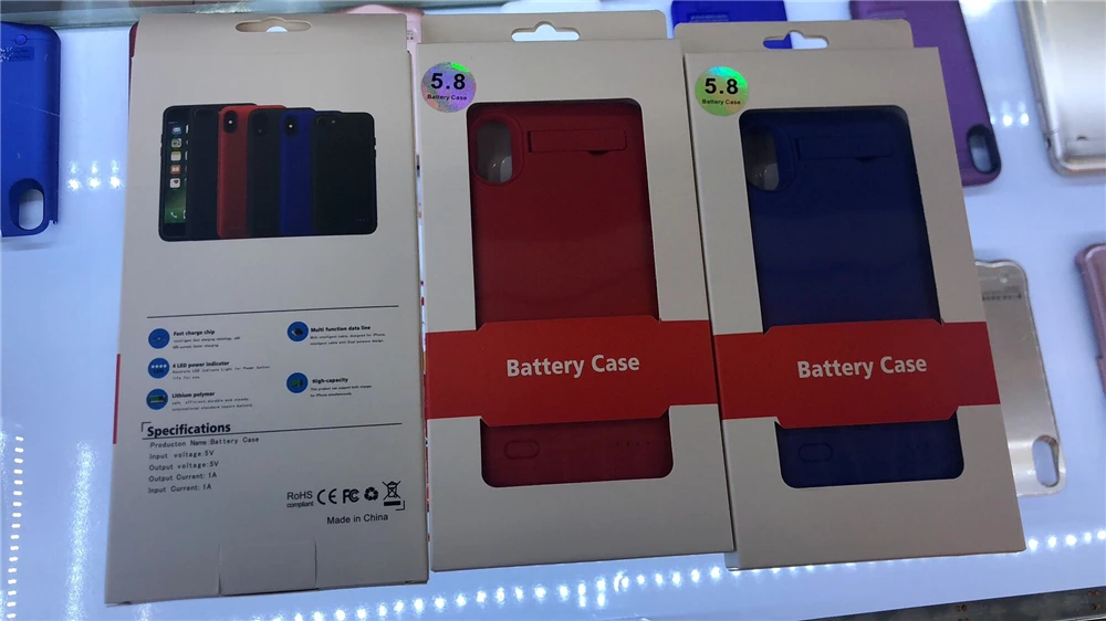 Чехол NTSPACE Ultra Slim power Bank для iPhone XS MAX XR, чехол для аккумулятора, чехол для резервного питания, чехлы для зарядки, внешний контейнер для аккумуляторных батарей
