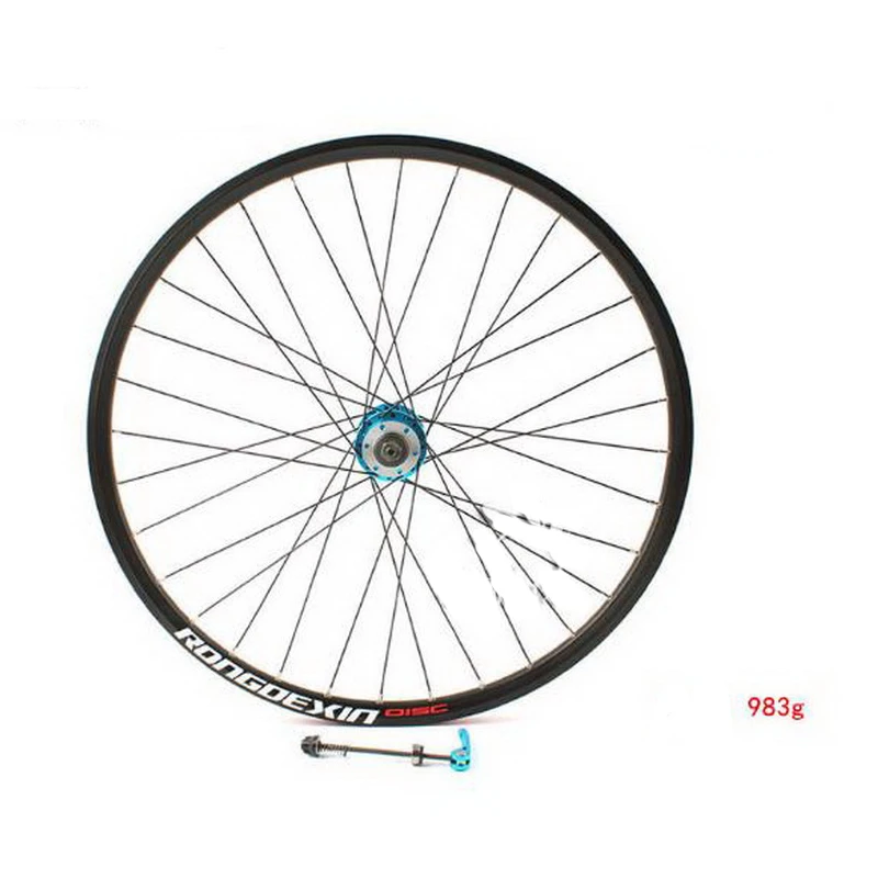230906/Mountain bike 24 inch single front wheel or rear disc brake card quick release double rim | Спорт и развлечения