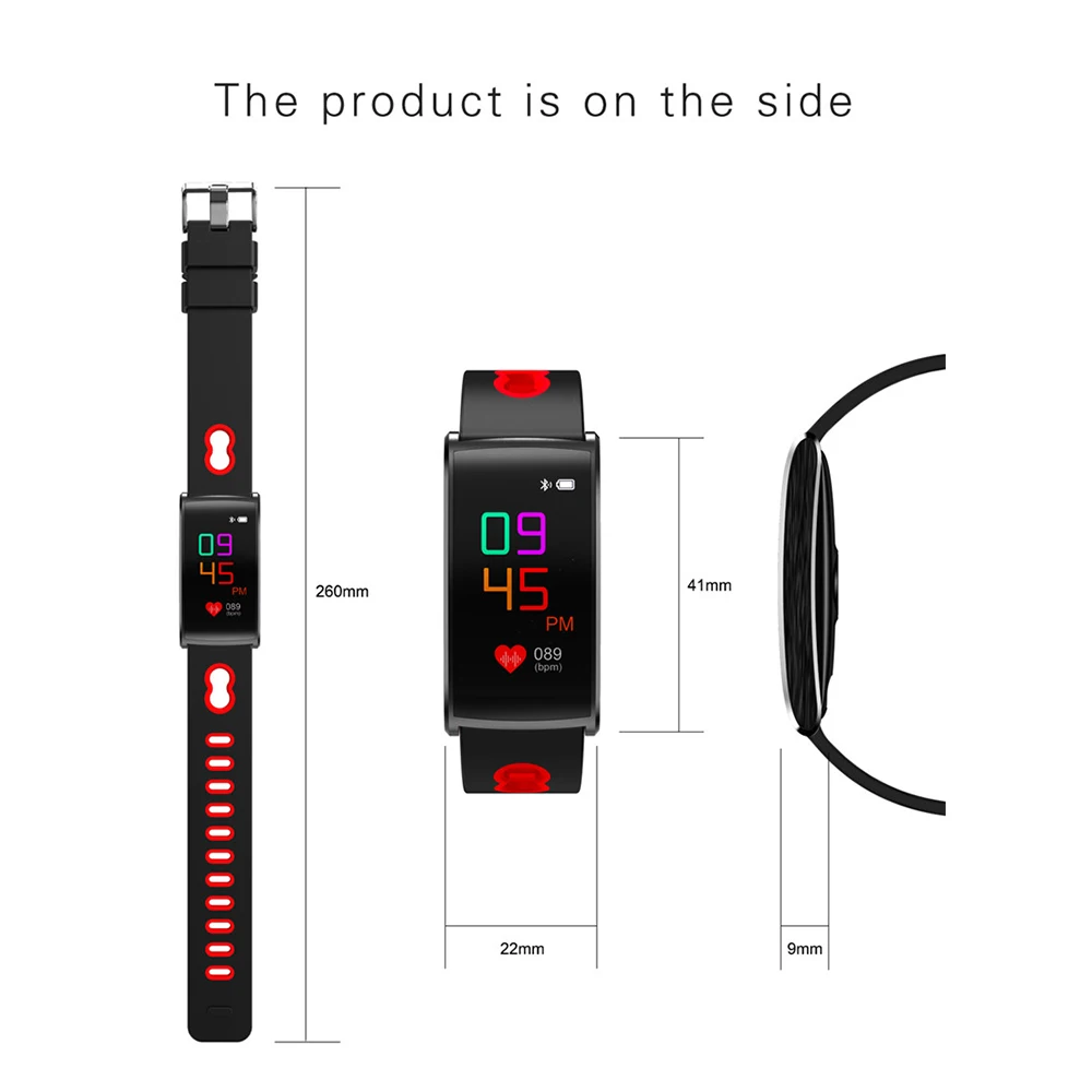 SOONHUA Красочные водонепроницаемые умные браслеты 0 96 дюймов oled экран браслет
