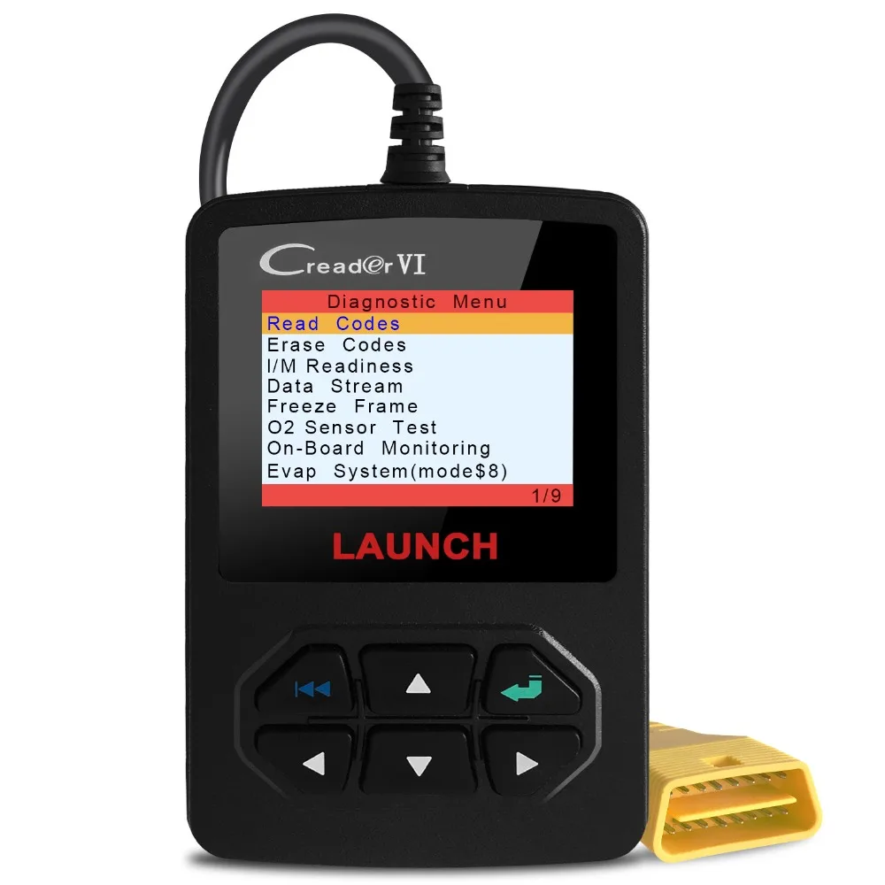 Launch CReader VI Vehicle Code Reader 2018 Car OBD2 OBD II Scanner Automotive Engine Diagnostic Scan Tool in Multi-language |