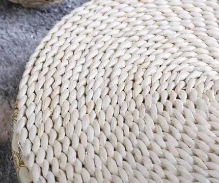 저렴한 수제 옥수수 껍질 매트 일본식 시트 쿠션 다다미 이불 요가 서클 명상 쿠션 무료 배송