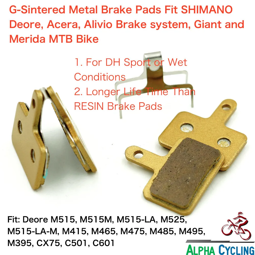 Дисковые Тормозные колодки MTB для SHIMANO ACERA дисковый тормоз M375 M395 M486 M485 M475 M416 M446 M515