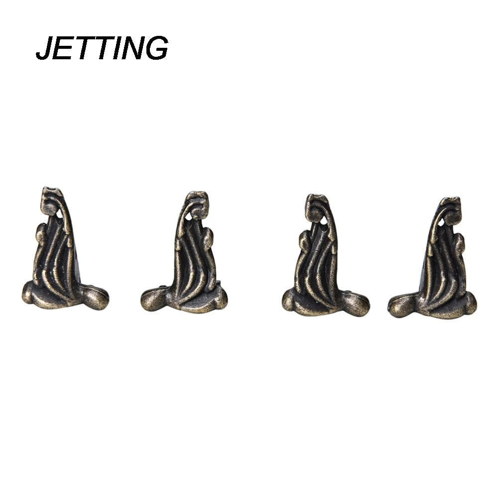 JETTING 4 шт. железная деревянная коробка для чемодана угловые кронштейны блестящий