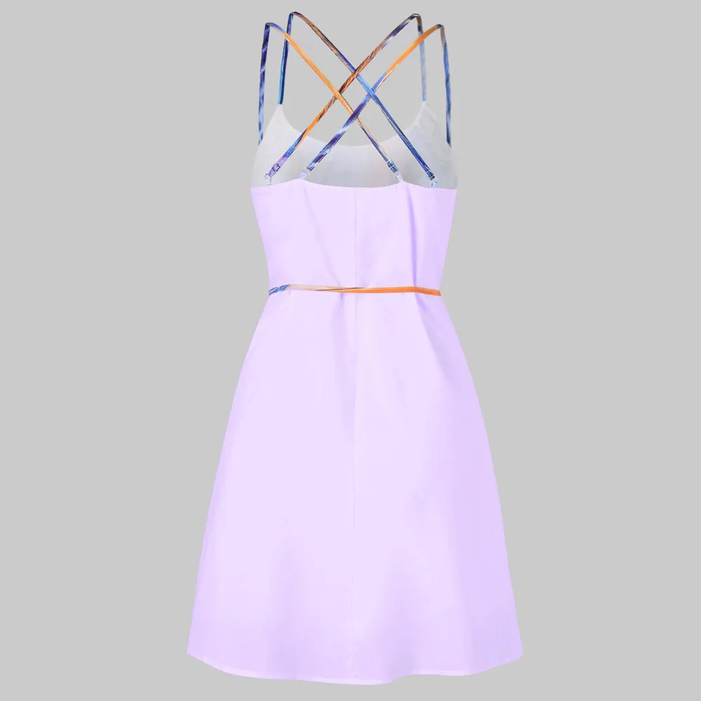 2018 модное летнее платье для женщин Лидер продаж женское Повседневное с принтом