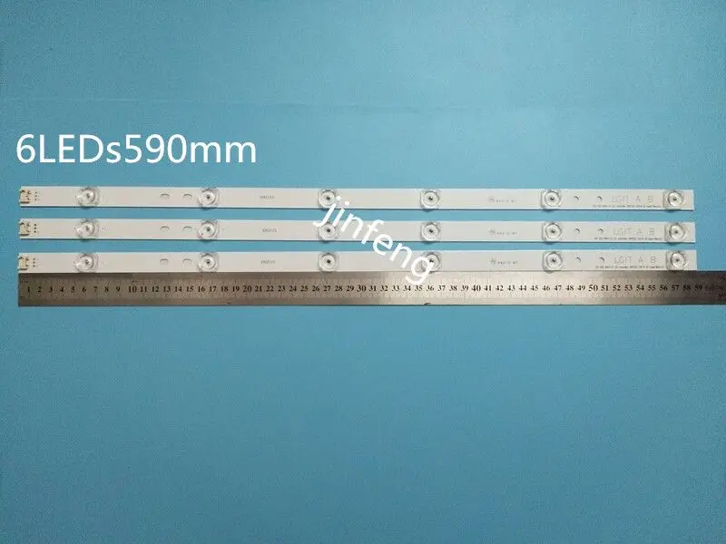 Новые 3 шт * 6 светодиодный 590 мм подсветка полосы совместимый для LG 32LB561V UOT