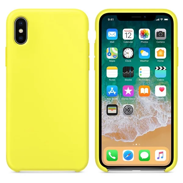 Официальные силиконовые чехлы для iPhone 7Plus 6 6S 7 8 Plus с логотипом силиконовый чехол для iPhone 10 X XR XS Max в розничной упаковке - Цвет: 15