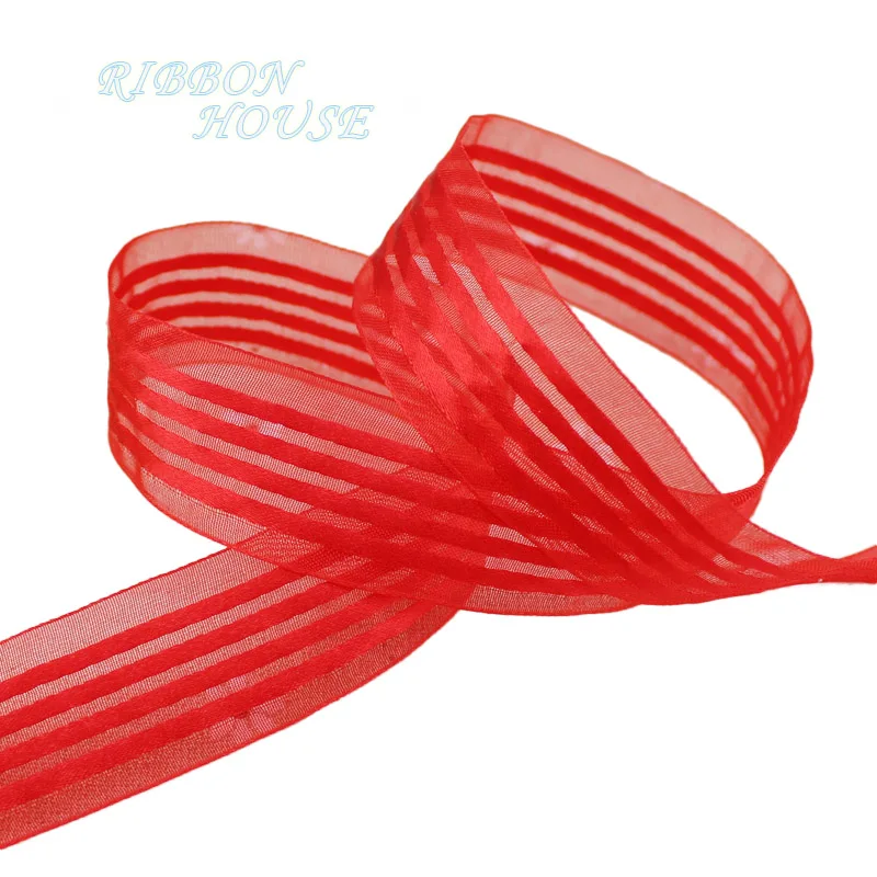 1 ''(25 мм) белая полоса подарочная упаковка ленты высококачественные