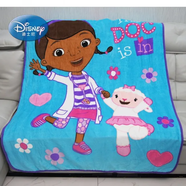 Дисней Чирок Синий Doc McStuffins супер мягкое летнее легкое покрывало 117x152 см для детского сада на кровать/диван/самолет - Цвет: McStuffins 1