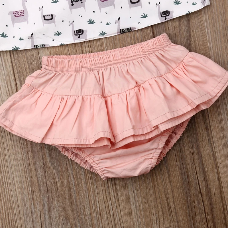 Комплект одежды для новорожденных девочек от 0 до 3 лет летний наряд топ из