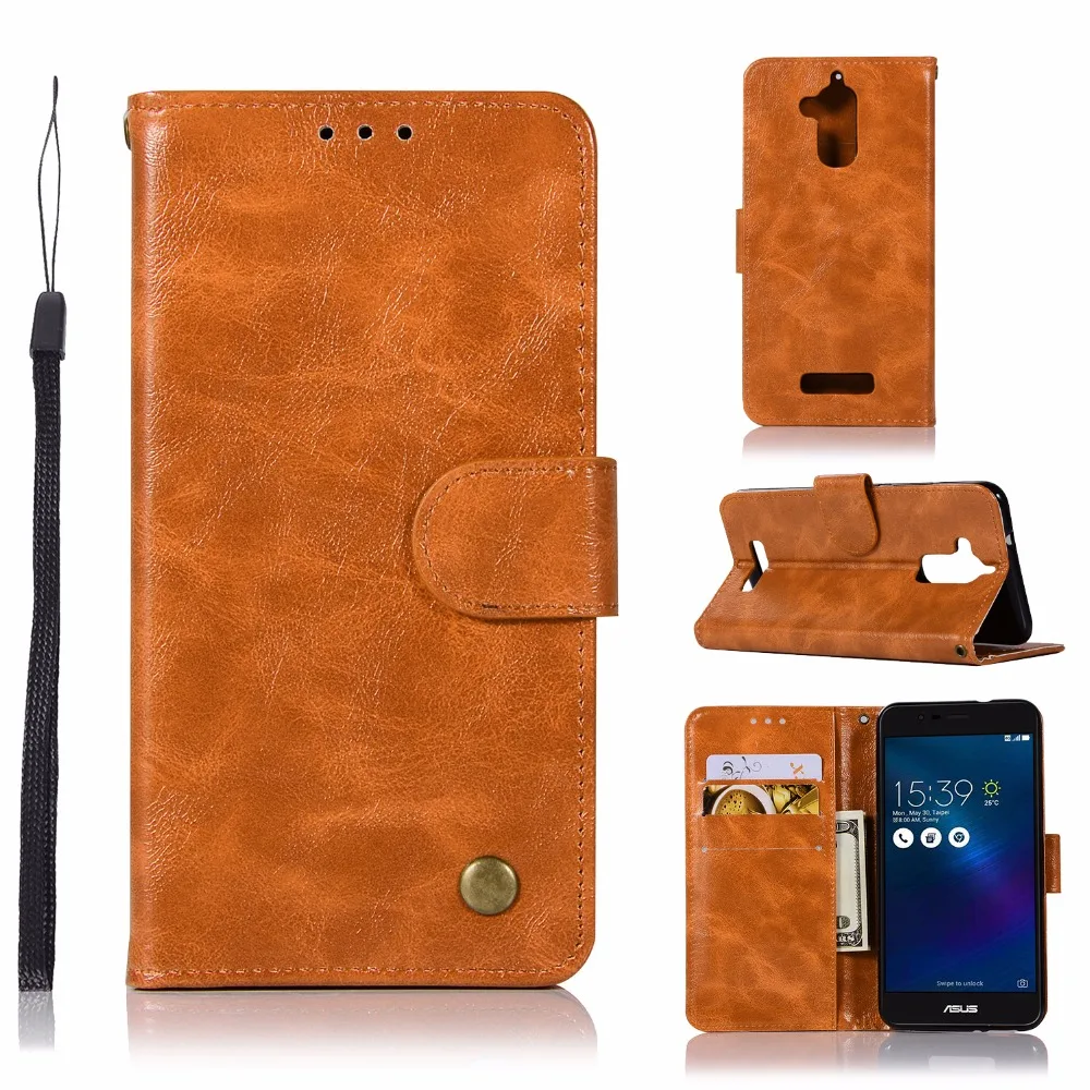 100PCS Retro Book Style Leather Wallet Case Flip Cover for ASUS ZC520TL ZC554KL ZC551KL ZE520KL ZE550KL ZC553KL ZC500TG ZE601KL | Мобильные