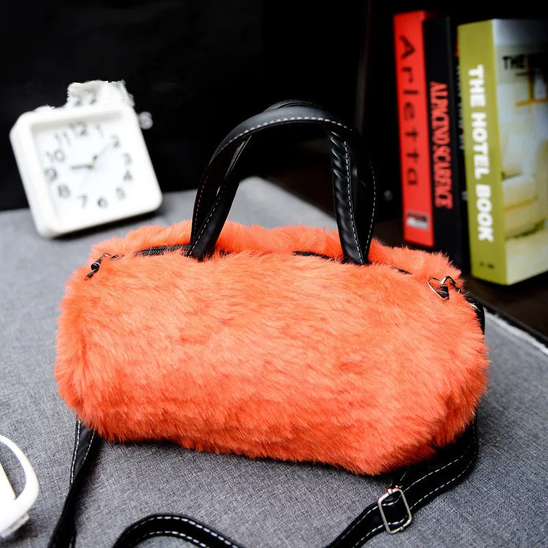 Женская меховая сумка Blascher маленькая сумка-мессенджер из искусственного меха на