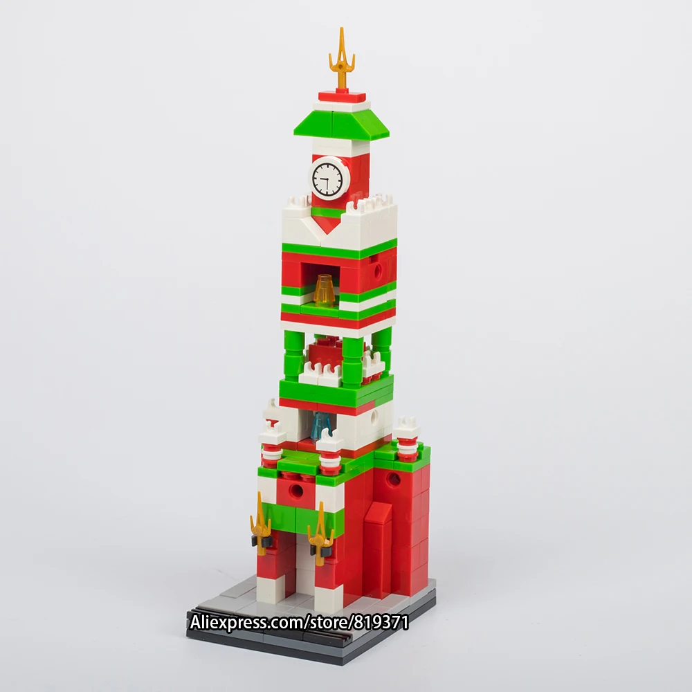 

263CS World Famous Building Russian Moscow Kremlin Architecture Model Building Block Toys 5036
