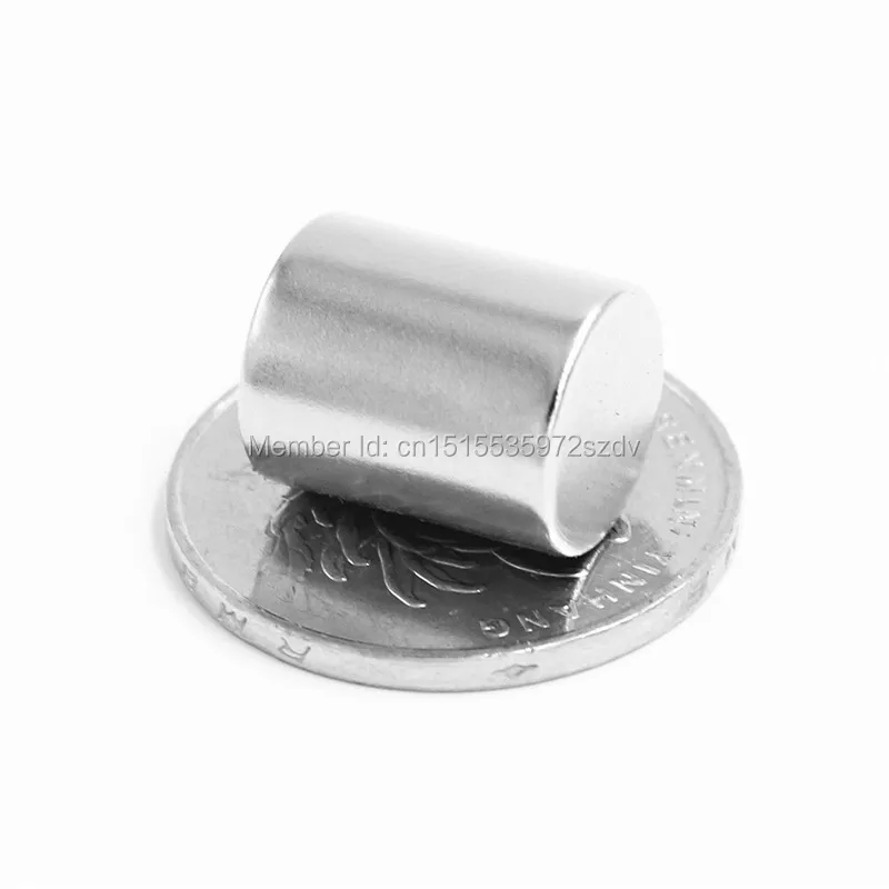 

500pcs Strong Round Dia 12mm x 15mm N35 Rare Earth Neodymium Magnet Art Craft Fridge 12x15mm