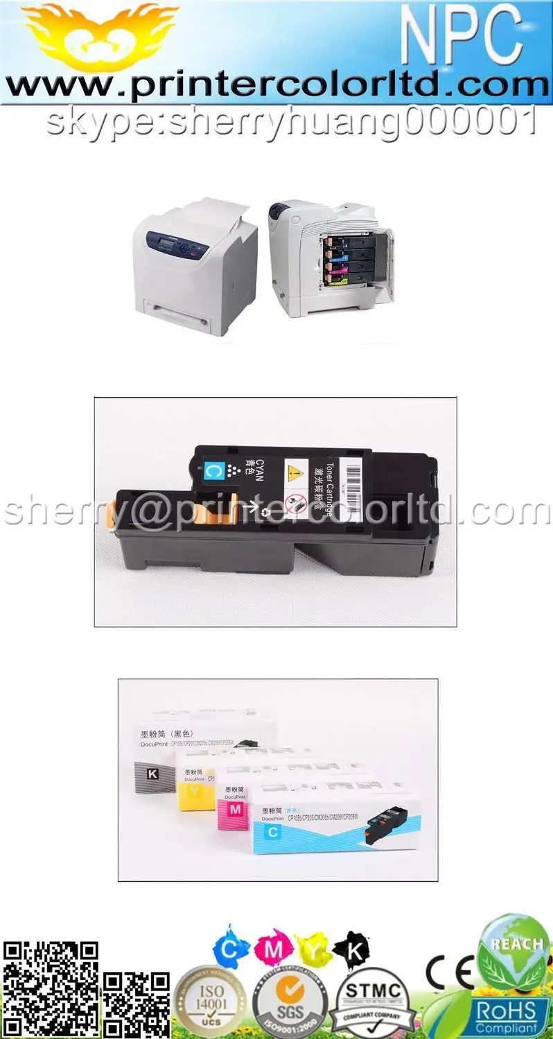 Тонер для Xerox DP-115-mfp DocuPrint CP-225w DocuPrint-CM-115-mfp DP 225-fw оригинальный resetter картридж - низкая