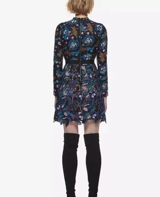 Новинка 2018 высококачественное кружевное подиумное платье женское роскошное с