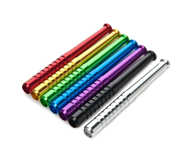 10 шт./лот 8 см креативная трубка для курения металлическая алюминиевая