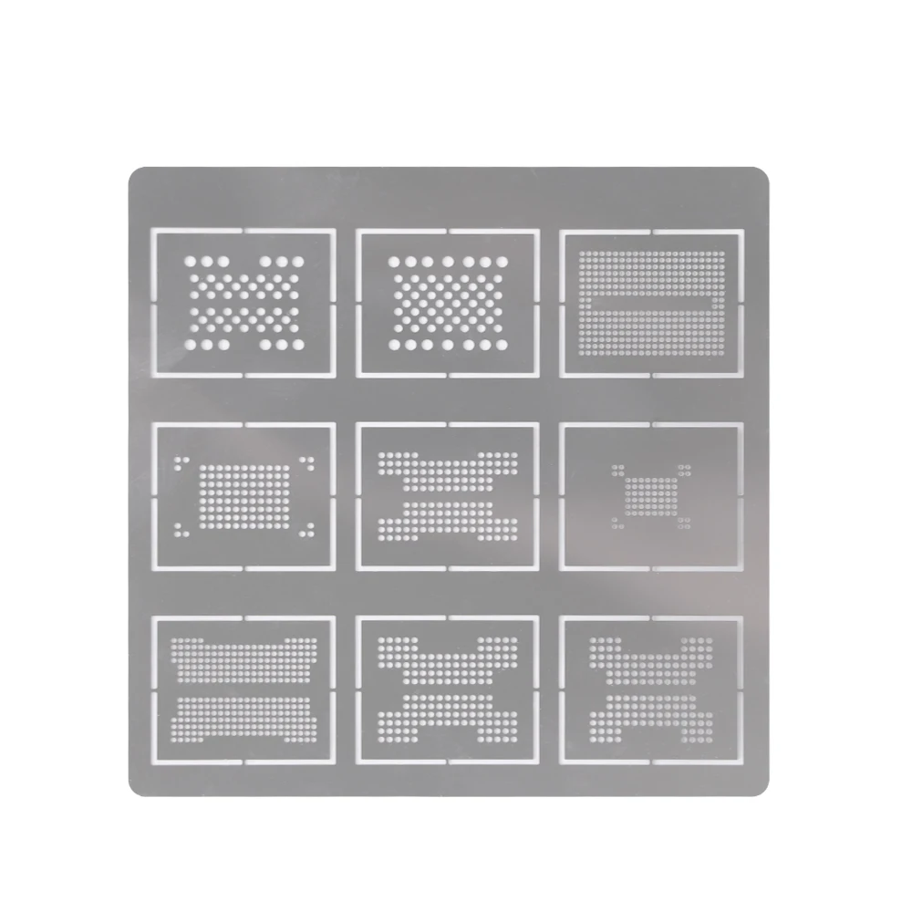 DIYPHONE 0,2 мм 9 в 1 BGA трафарет набор для пайки шаблон для BGA136 BGA152 LGA52 LGA60 BGA316 BGA272