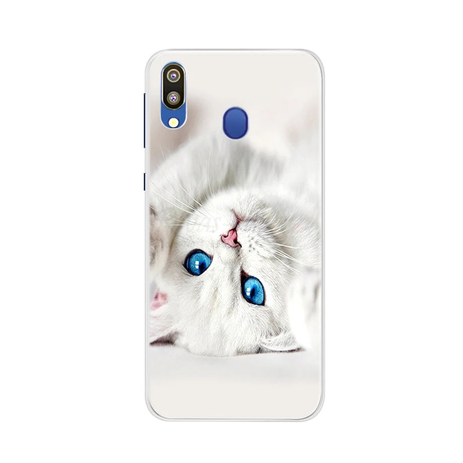Для samsung galaxy m20 чехол силиконовые в форме цветка живопись Мягкий ТПУ для Capas m10 m30