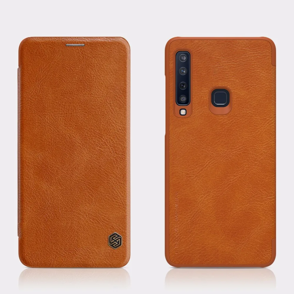 A9s Case for Samsung Galaxy NILLKIN Qin Business Flip Leather A9 2018 Card Slot Back Cover Phone | Мобильные телефоны и