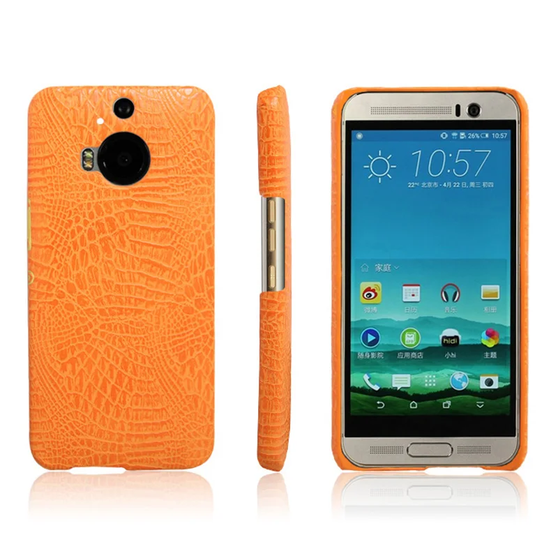 Крокодиловая кожа футляр для htc M9 плюс крокодил чехол жесткий с подставкой